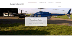 Desktop Screenshot of europlanesales.com