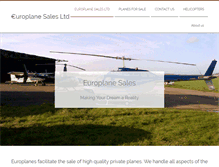 Tablet Screenshot of europlanesales.com